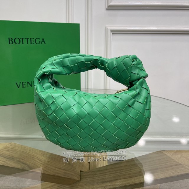 Bottega veneta高端女包 98080小號 寶緹嘉爆款jodie新版本2代編織打結圓形hobo包 BV經典款羊皮手工編織女包  gxz1253